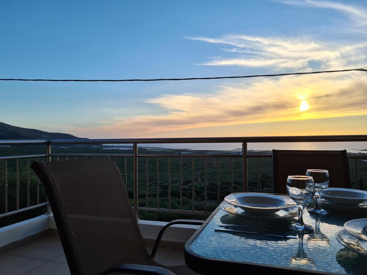 New Villa Kalimera, View To Falasarna Beach Plátanos 外观 照片