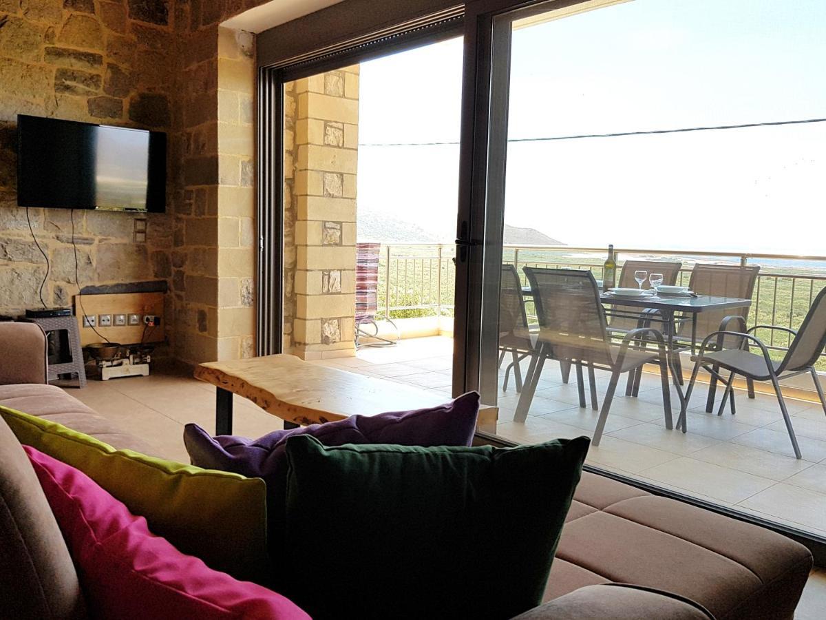 New Villa Kalimera, View To Falasarna Beach Plátanos 外观 照片